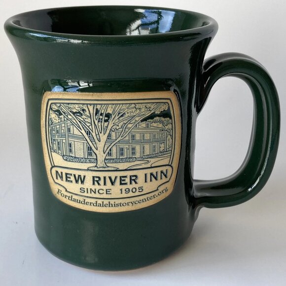 New River Inn Hand Thrown Deneen Pottery Stoneware Coffee Mug Cup Ft Lauderdale - Picture 3 of 11
